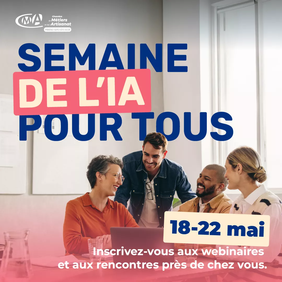 Semaine de l'IA pour tous - CMA Provence-Alpes-Côte d'Azur